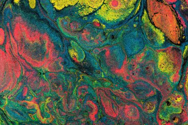 Sıvı akış boyalarından soyut renkli arkaplan