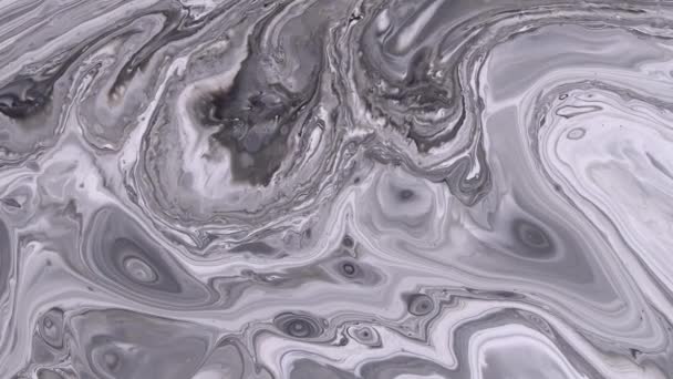 Patrón de mármol, pinturas líquidas abstractas fondo primer plano — Vídeos de Stock