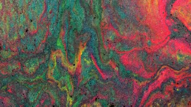 Fond coloré abstrait à partir de peintures fluides liquides — Video