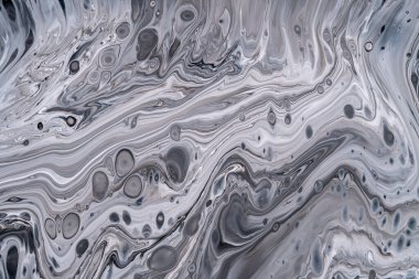 Mermer desen, soyut sıvı arkaplan boyaları yakın plan.