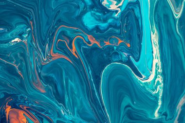 Renkli akrilik boyaların mermer deseni. Renkli soyut arkaplan