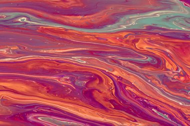 Renkli akrilik boyaların mermer deseni. Renkli soyut arkaplan