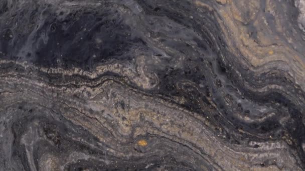 Patrón de mármol, pinturas líquidas abstractas fondo — Vídeos de Stock