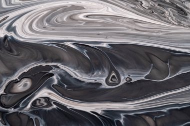 Mermer desen, soyut sıvı arkaplan boyaları yakın plan.