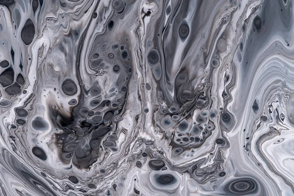 Mermer desen, soyut sıvı arkaplan boyaları yakın plan.