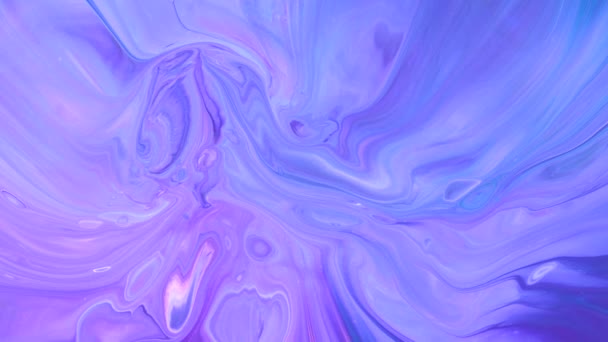 Marmormuster aus farbigen flüssigen Acrylfarben. Bunte abstrakte Hintergründe — Stockvideo