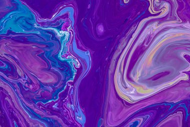 Renkli akrilik boyaların mermer deseni. Renkli soyut arkaplan