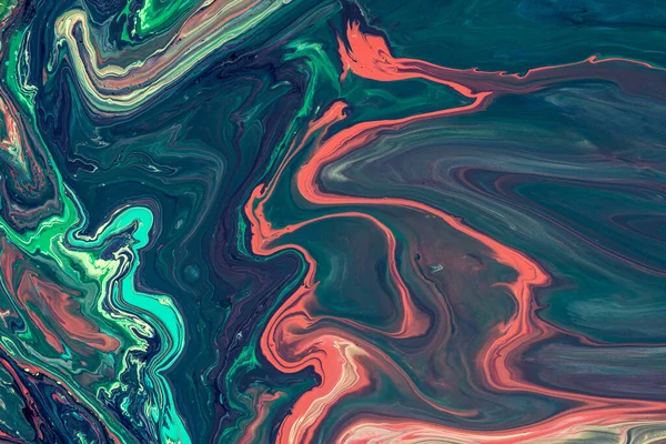 Renkli akrilik boyaların mermer deseni. Renkli soyut arkaplan