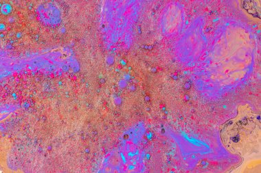 Akan renkli sıvı boyalardan soyut arkaplan.