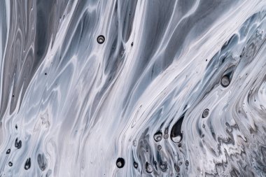 Mermer desen, soyut sıvı arkaplan boyaları yakın plan