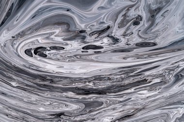 Mermer desen, soyut sıvı arkaplan boyaları yakın plan