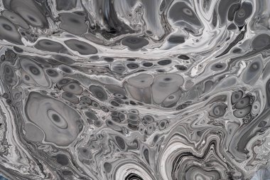 Mermer desen, soyut sıvı arkaplan boyaları yakın plan
