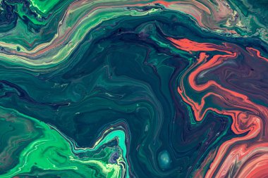 Renkli akrilik boyaların mermer deseni. Renkli soyut arkaplan.