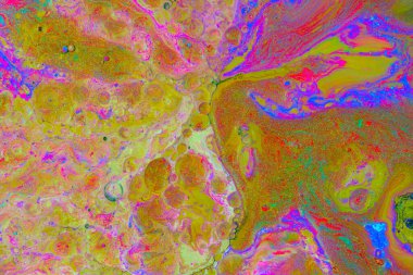 Akan renkli sıvı boyalardan soyut arkaplan