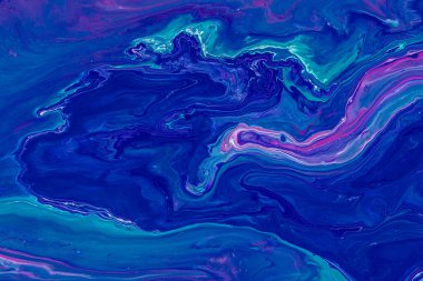 Renkli akrilik boyaların mermer deseni. Renkli soyut arkaplan