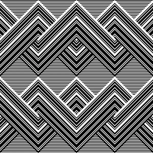 Zwart-wit patroon door lijnen Rechtenvrije Stockillustraties