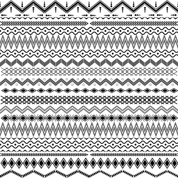Текстура з геометричними орнаментами - чорно-білий Стокова Ілюстрація
