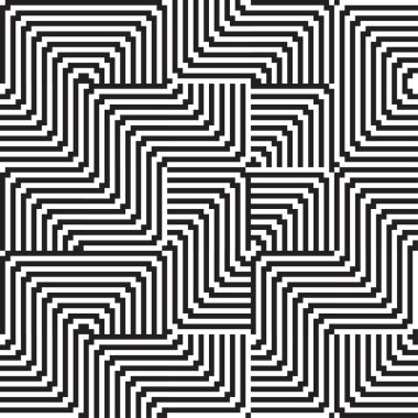 siyah ve beyaz zigzag çizgi deseni