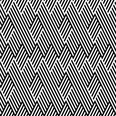 siyah ve beyaz zigzag çizgi deseni