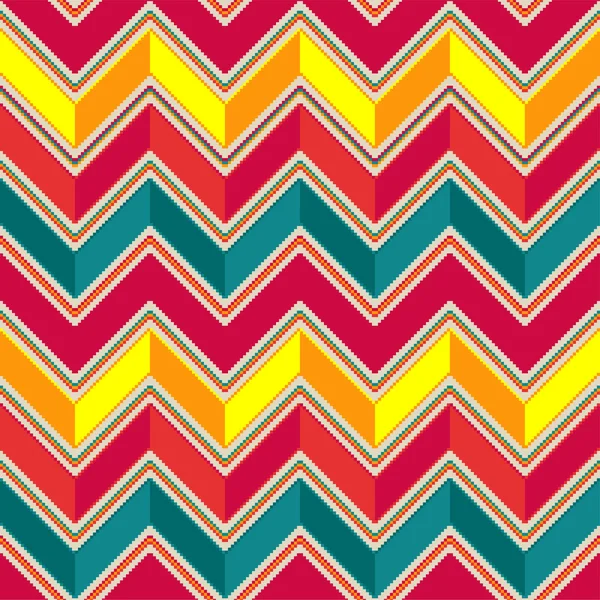 Pattern in zigzag - pastel colored — Stock Vector