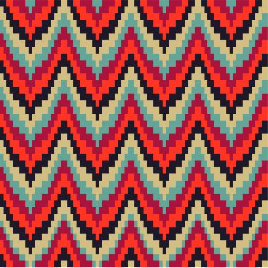 zikzaklar kesintisiz geometrik desen