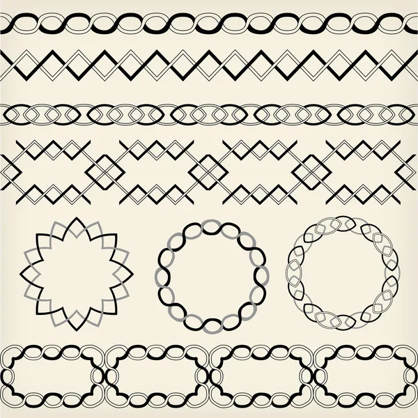 Vintage geometrische modellen — Stockvector