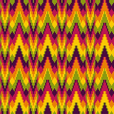 zig zag soyut etnik desen