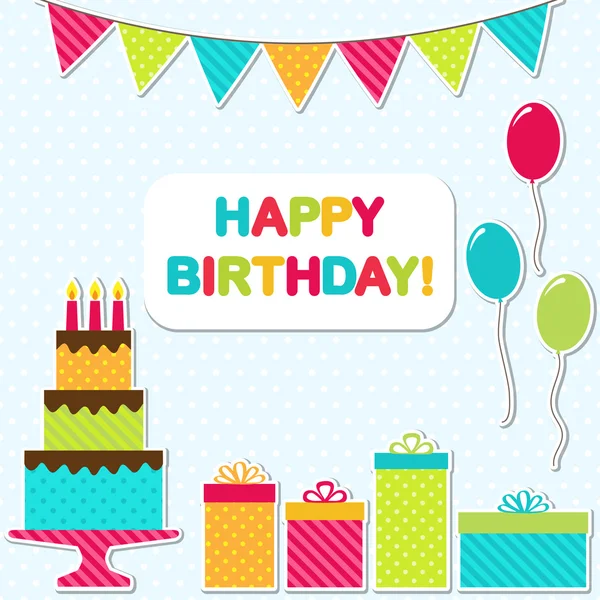 doğum günü partisi kartı