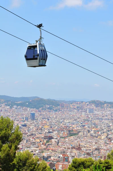 Cable car in Barcelona, Spain — Stock Photo, Image