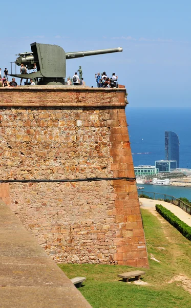 Montjuic kastély, Barcelona — Stock Fotó