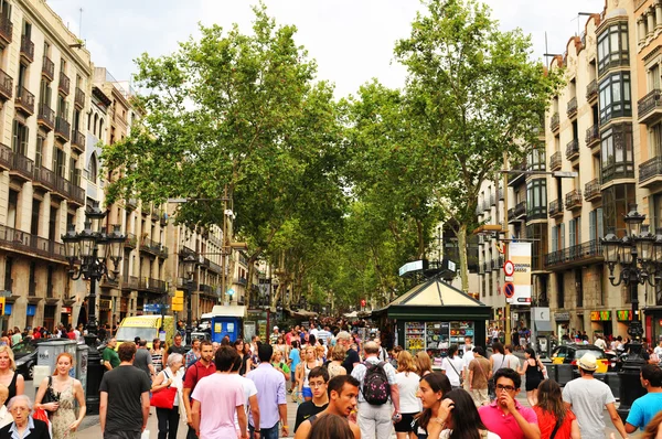 La Ramblas, Barcelona — Fotografia de Stock