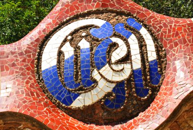 Barselona, İspanya 'da Park Guell