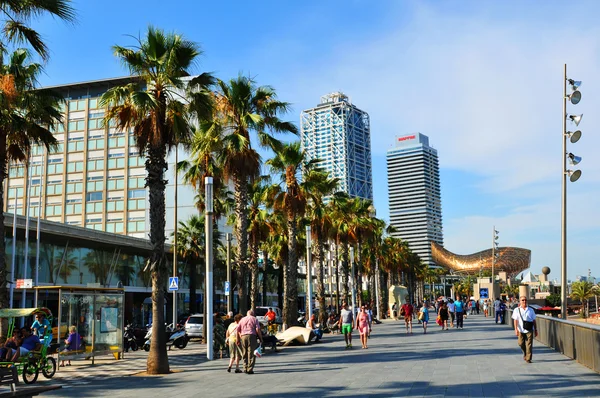 Barceloneta (Barcelona, Espanha) ) — Fotografia de Stock