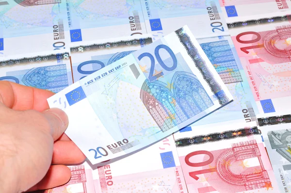 Euro banknotes — Stock Photo, Image