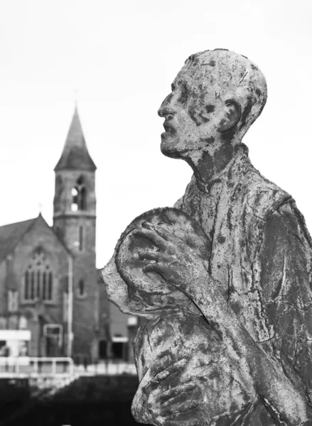 Famine statues in Dublin, Ireland — Stock Photo, Image