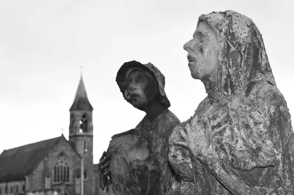 Estatuas del hambre en Dublín, Irlanda — Foto de Stock