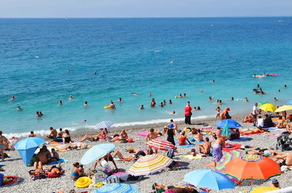 Turisti al mare — Foto Stock