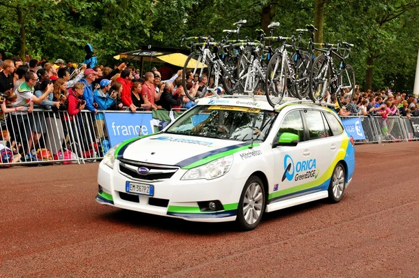 Команда Orica-GreenEdge на Тур де Франс — стоковое фото