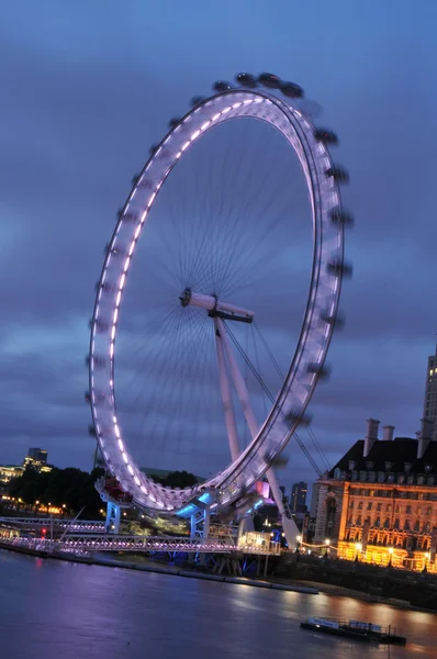 London eye éjjel — Stock Fotó