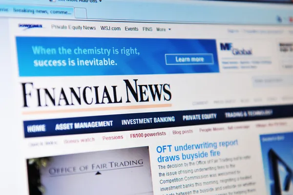 Financial news — Stock Photo, Image