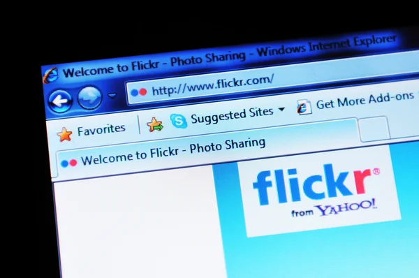 Flickr. — Fotografia de Stock