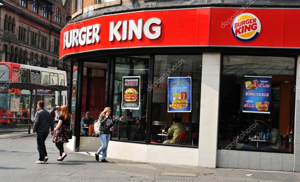Burger King fast food restaurant in Nottingham, England