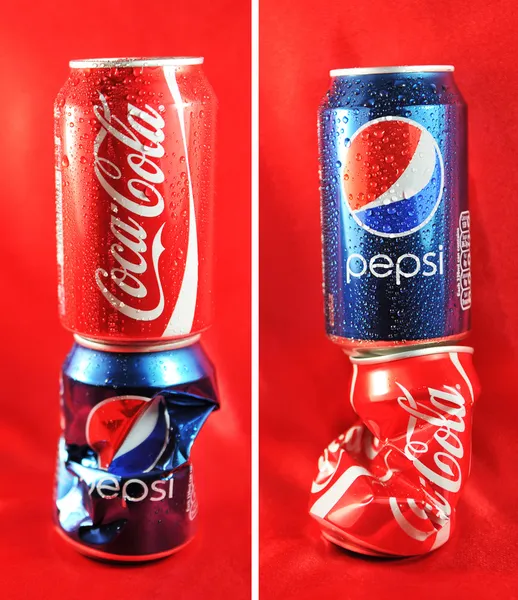 Coca-Cola vs. Pepsi — Fotografia de Stock