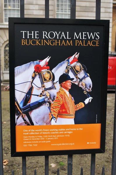 Os Royal Mews no Palácio de Buckingham — Fotografia de Stock