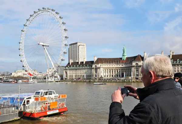 Turist i london — Stockfoto