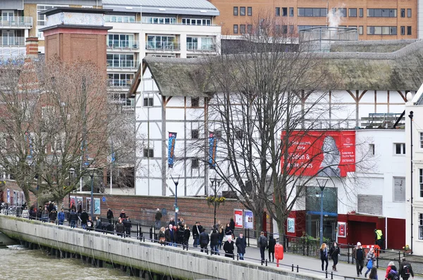 Shakespeare 's Globe i London – stockfoto