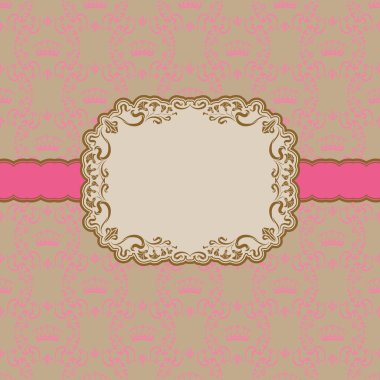 Tebrik kartı için şablon çerçeve tasarımı .