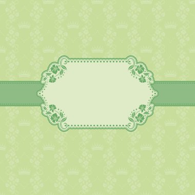 Tebrik kartı için şablon çerçeve tasarımı .