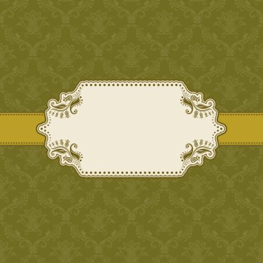 Tebrik kartı için şablon çerçeve tasarımı .