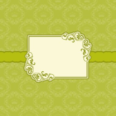 Tebrik kartı için şablon çerçeve tasarımı .